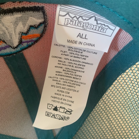Patagonia Lopro Trucker Hat | Mesh Snapback Mountain Logo NWT - Picture 5 of 5